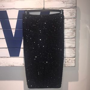 Sequins pencil skirt